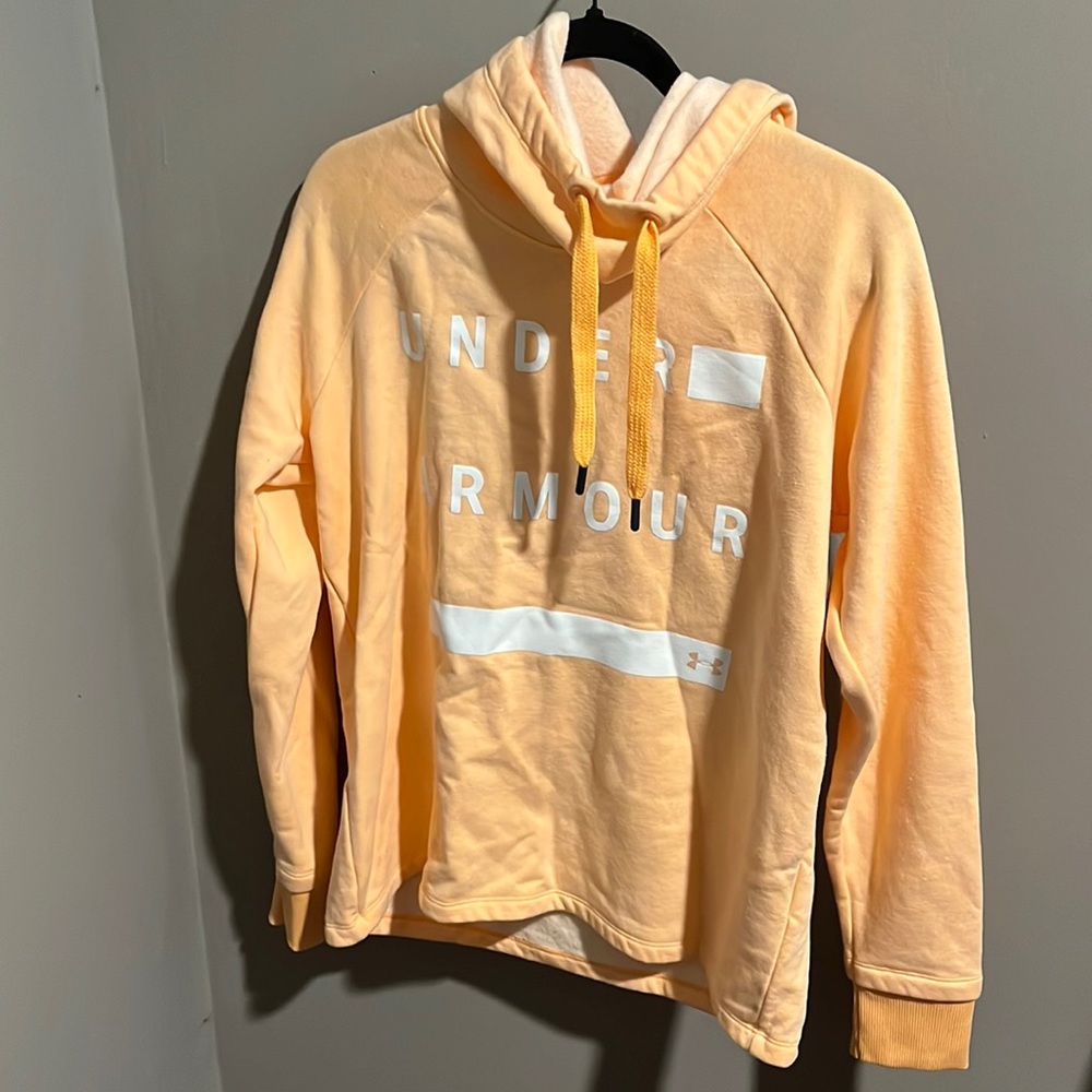 Under Armour peach hoodie size medium